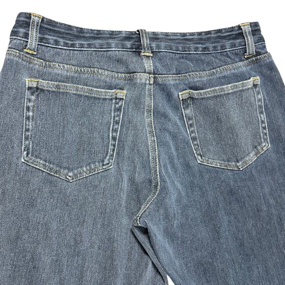 LL Bean Women's Favorite Fit Mid Rise Stretch Straight Blue Jeans - Size 10 - Picture 6 of 6